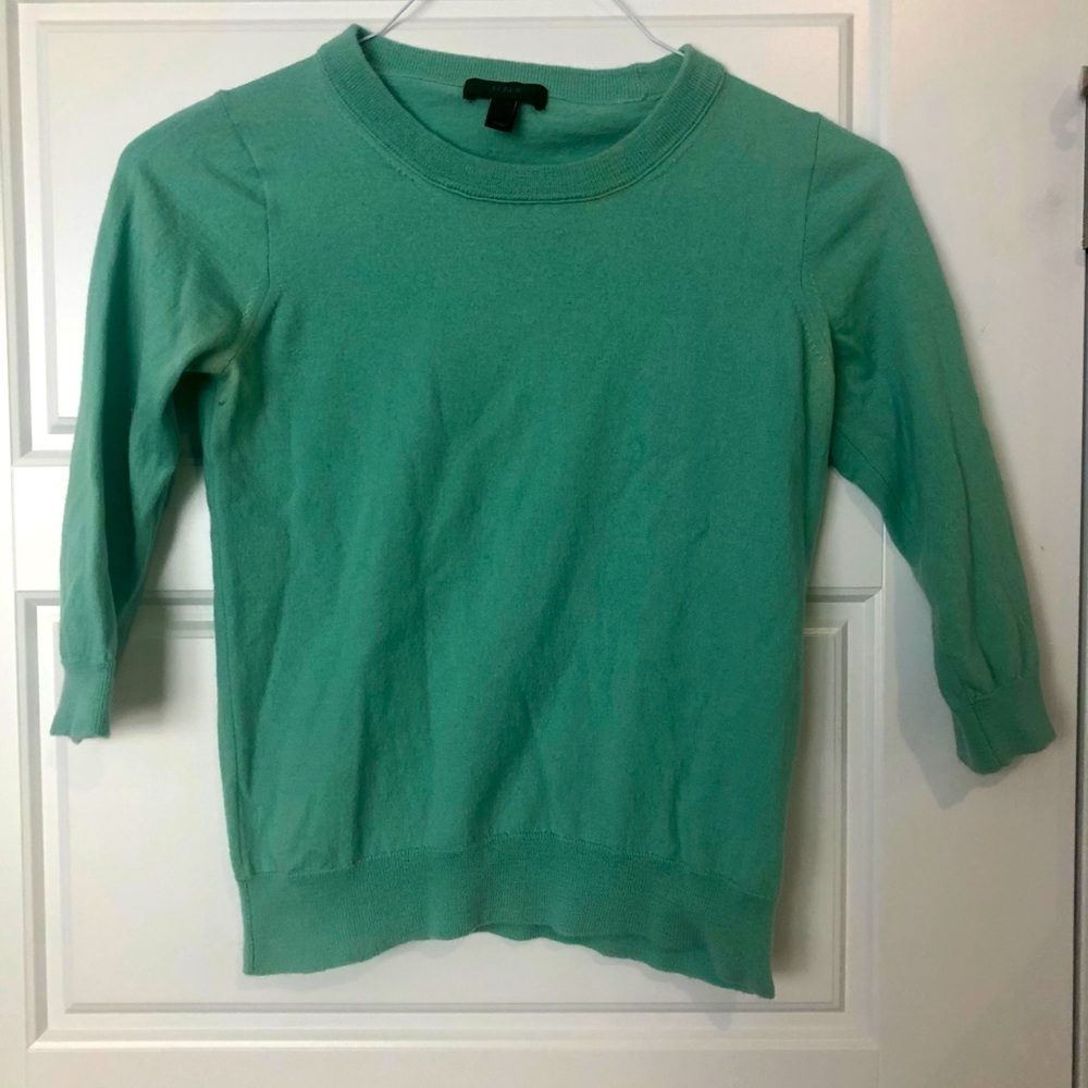 Green jcrew sweater